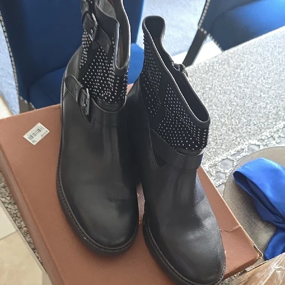 Coach Black Studded Ankle Booties - Picture 14 of 16